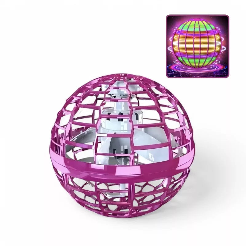 AeroSpin Flying Ball Boomerang Magic Orb Toy with LED Lights