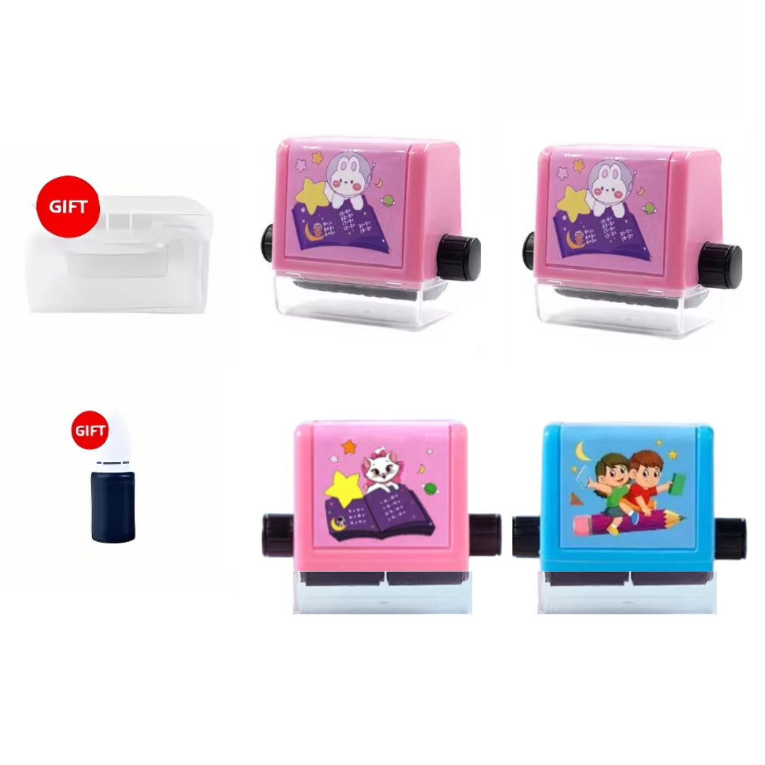 MathStamp Kids Math Stamp Set, Number & Symbol Learning Activity Toy