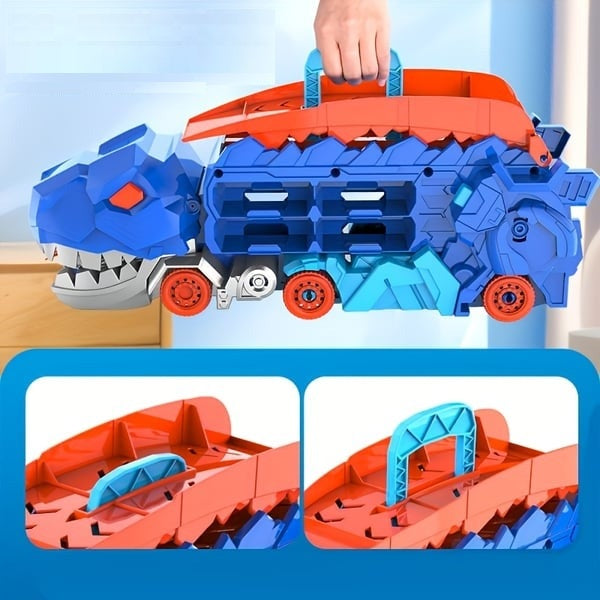 DinoHaul Transforming Dinosaur Truck Toy with Car Storage for Kids
