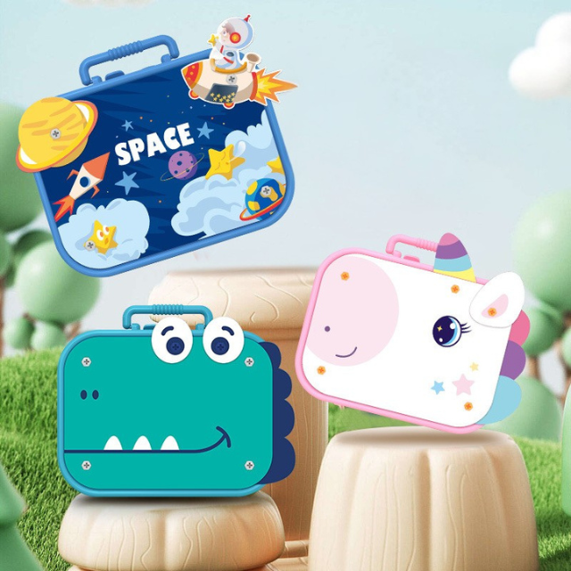 CraftyGo Montessori Portable Craft Kit for Kids Creative Learning and Play