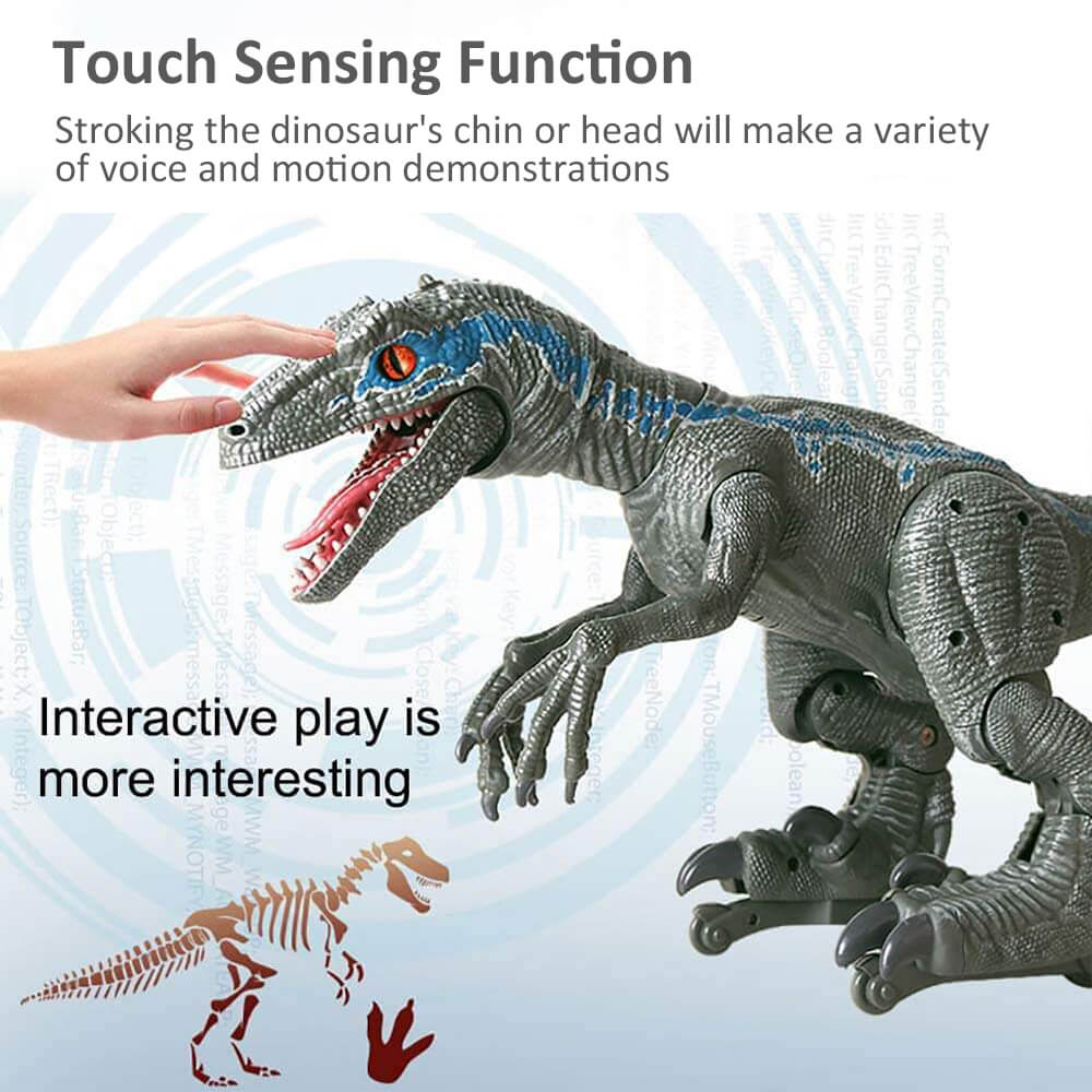 RexRover RC Dinosaur Toy, Realistic Walking & Roaring Remote Control Model for Kids