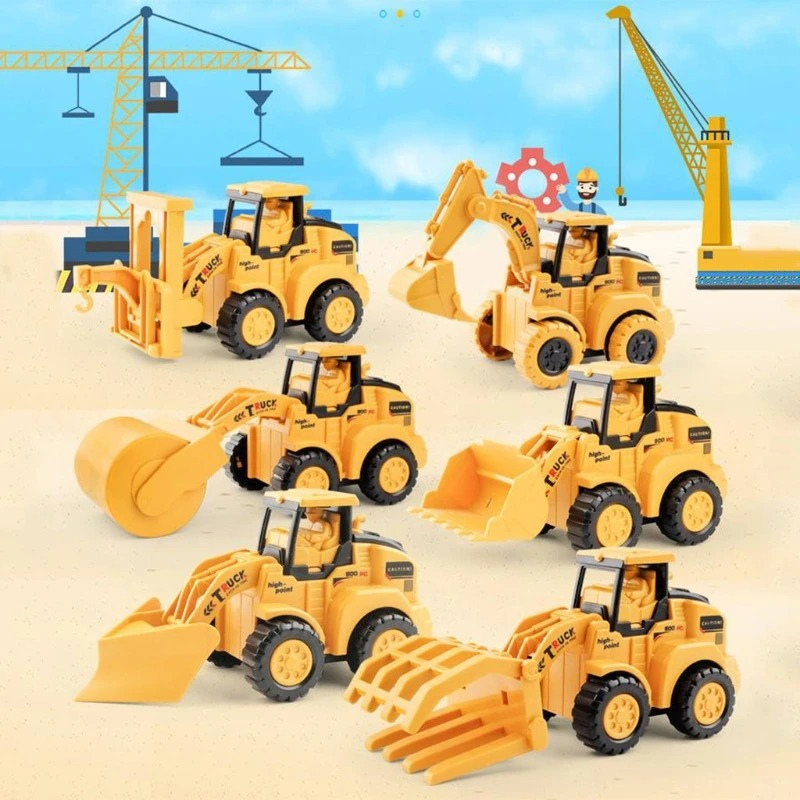 BuildZone Interactive Construction Vehicle Toy Set for Kids Creative Play