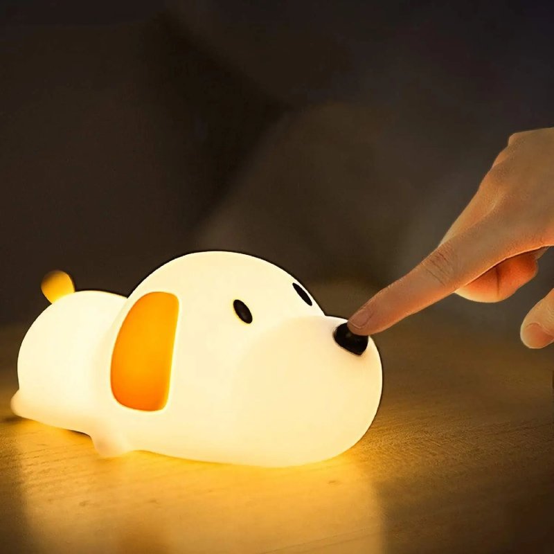 GlowBuddy Duck Silicone Night Light for Kids Soft Touch Bedside Lamp and Sleep Aid