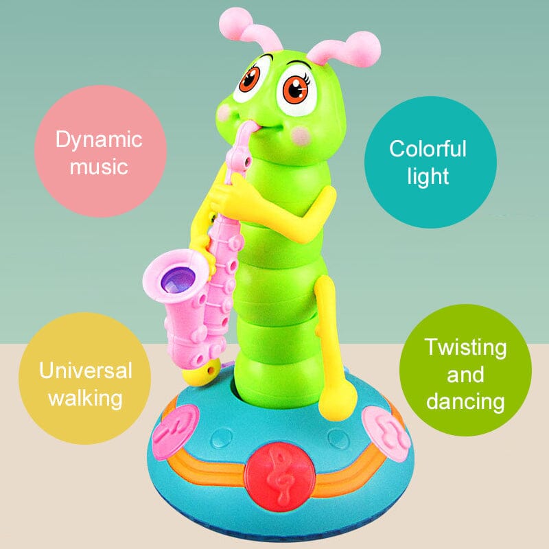 BoogieBug Dancing Caterpillar Musical Toy for Toddlers with Lights Sound and Movement