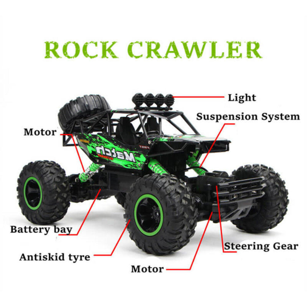 TrailBlazer Pro RC Off-Road Truck 4x4 with Shockproof Suspension for Kids