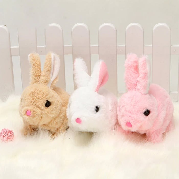 BunnyJoy Interactive Plush Bunny Toy with Sounds and Movement for Kids