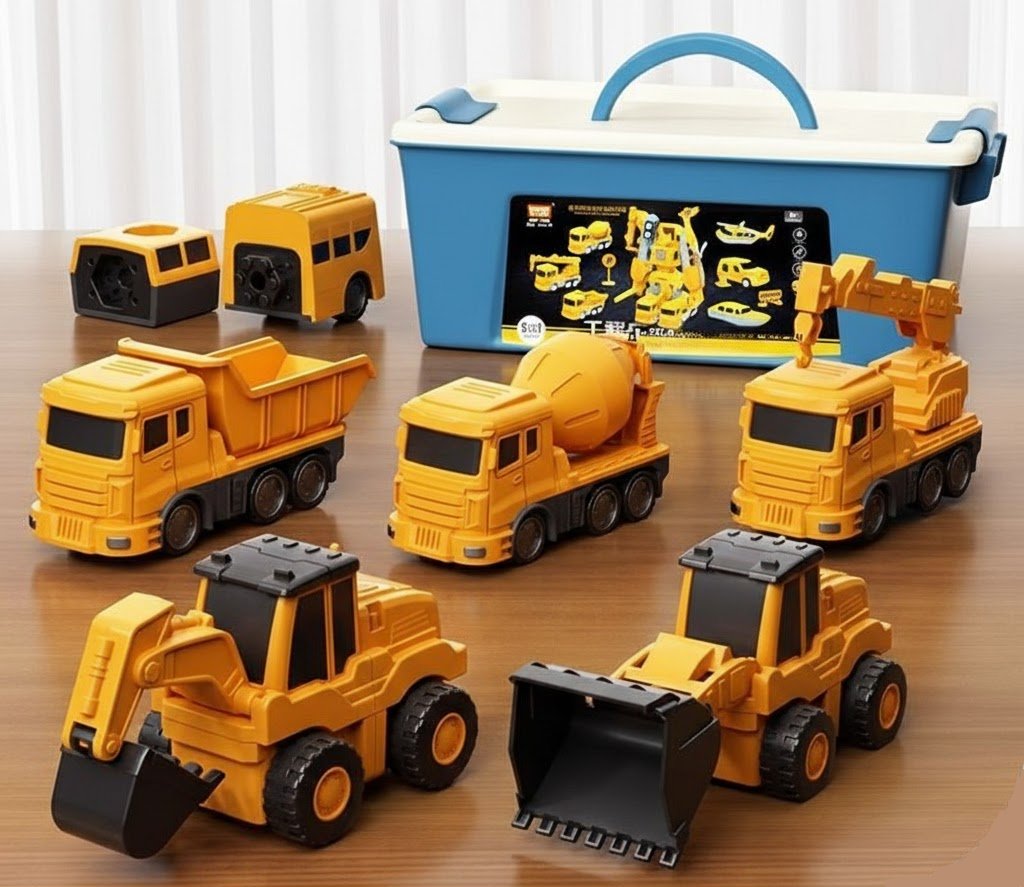 MagnaBot Magnetic Building Blocks Set, Transforming Robot Construction Toy