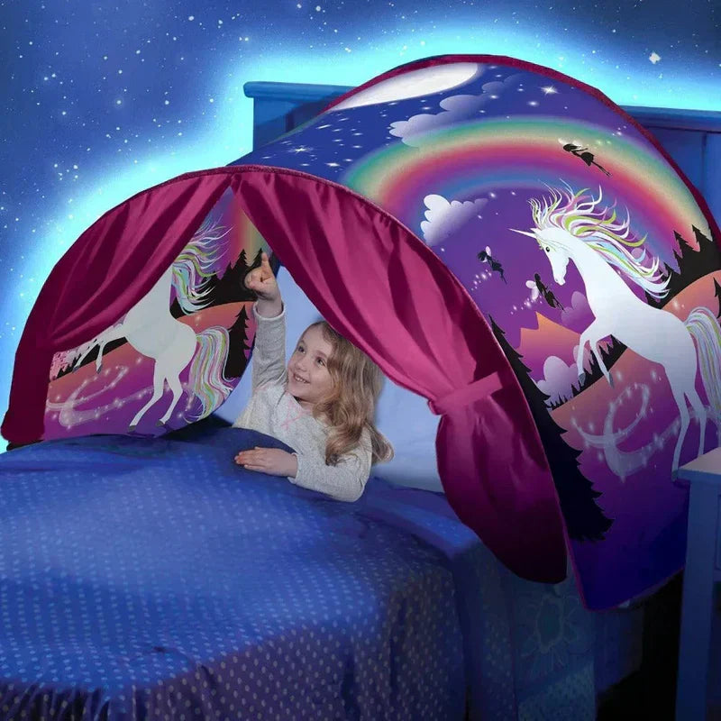 DreamDome Magical Bed Tent for Kids, Enchanted Sleep & Play Canopy