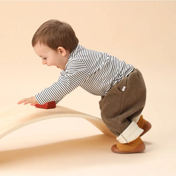 CozySteps Toddler Sock Shoes – Warm Non-Slip Indoor Shoes for Babies 0–3 Years