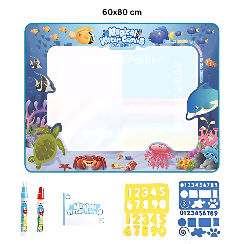 AquaArt Adventure Mat – Reusable Water Drawing Mat for Kids Learning & Play