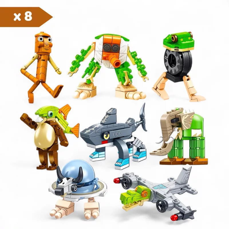 MindMorph Brainrot Character Building Toy Set for Kids Creative Play