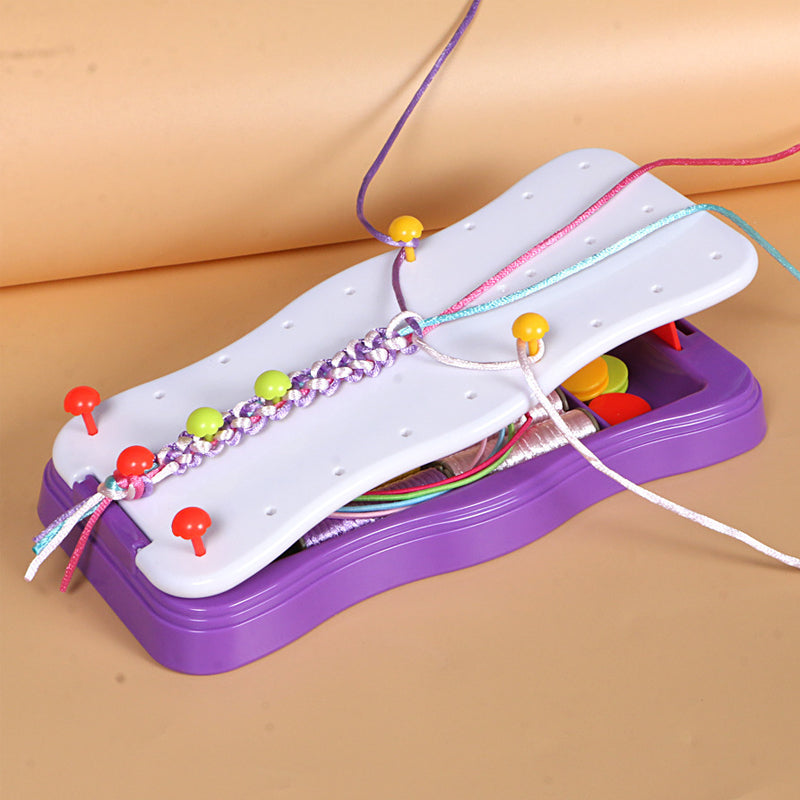 BraidCraft DIY Rope Bracelet Braiding Kit, Creative Jewelry Making Set for Kids