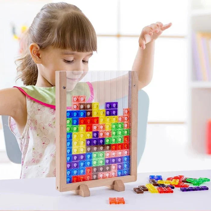 BlockLogic Kids Spatial Puzzle Board Game for Problem Solving and Creative Thinking