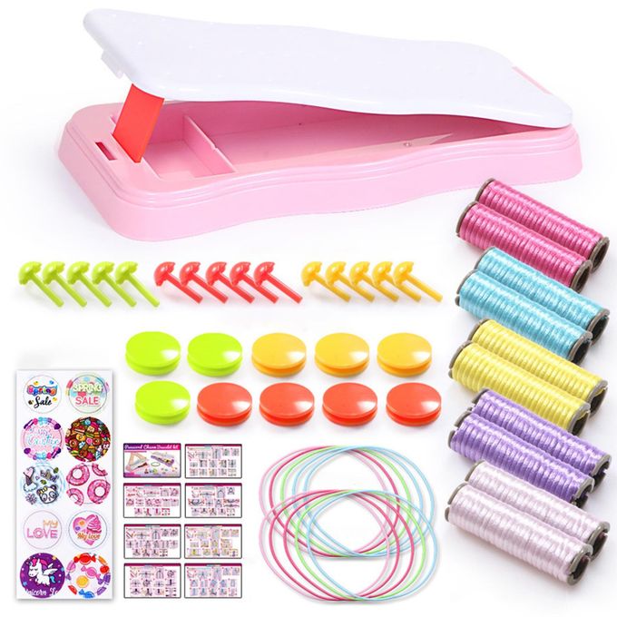 BraidCraft DIY Rope Bracelet Braiding Kit, Creative Jewelry Making Set for Kids