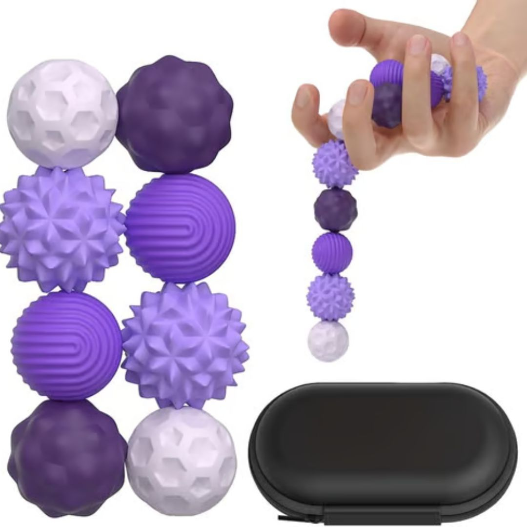 CalmiSnap Magnetic Sensory Stress Balls Toy for Kids and Adults Fidget and Focus Play