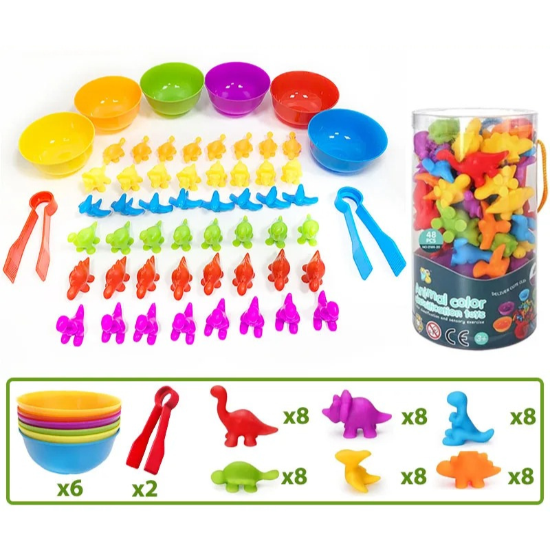 ShapeSaurus Dinosaur Shape Sorting Color Matching Learning Toy