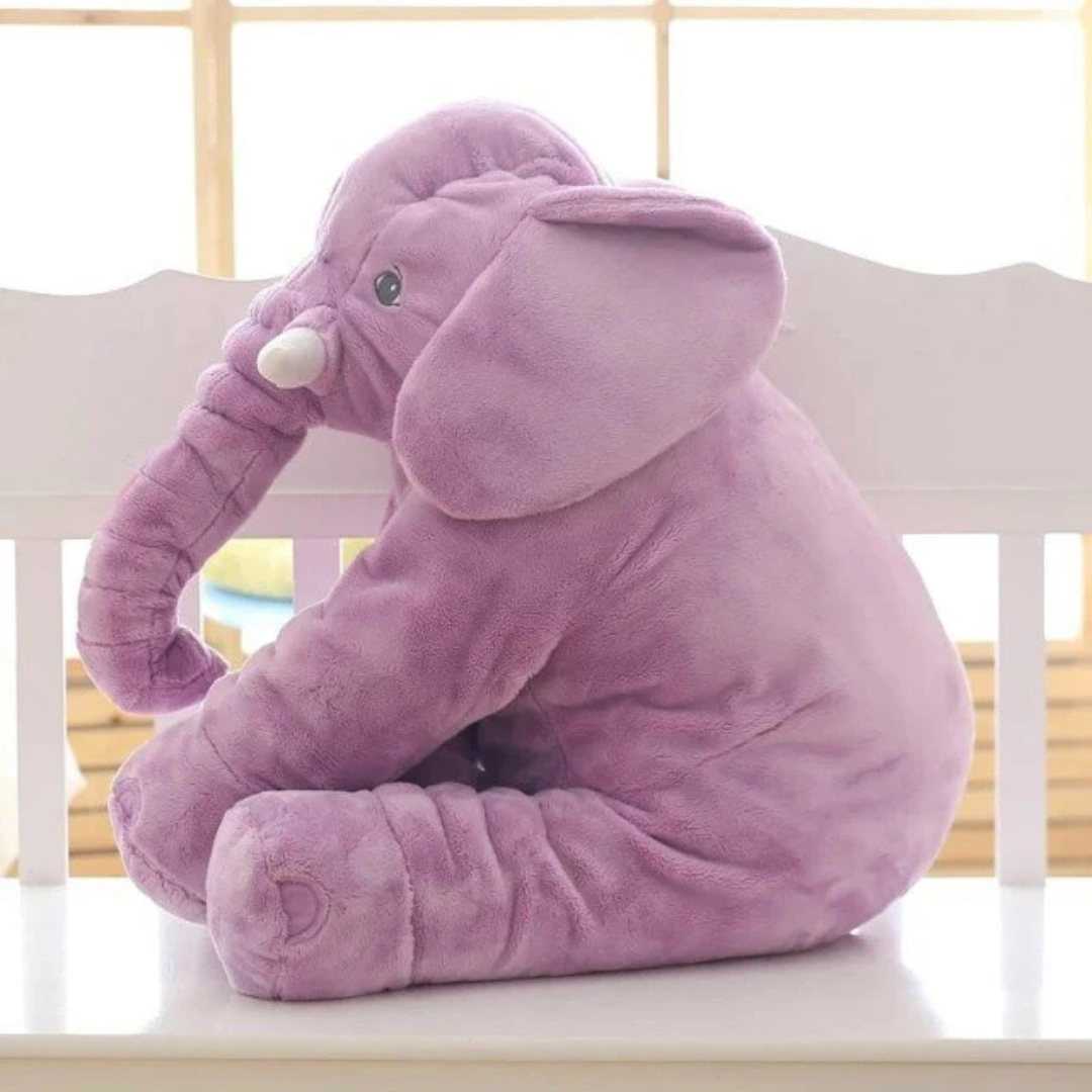 EleCuddle Plush Elephant Cuddly Toy, Soft Baby Comfort Sleeping Pillow