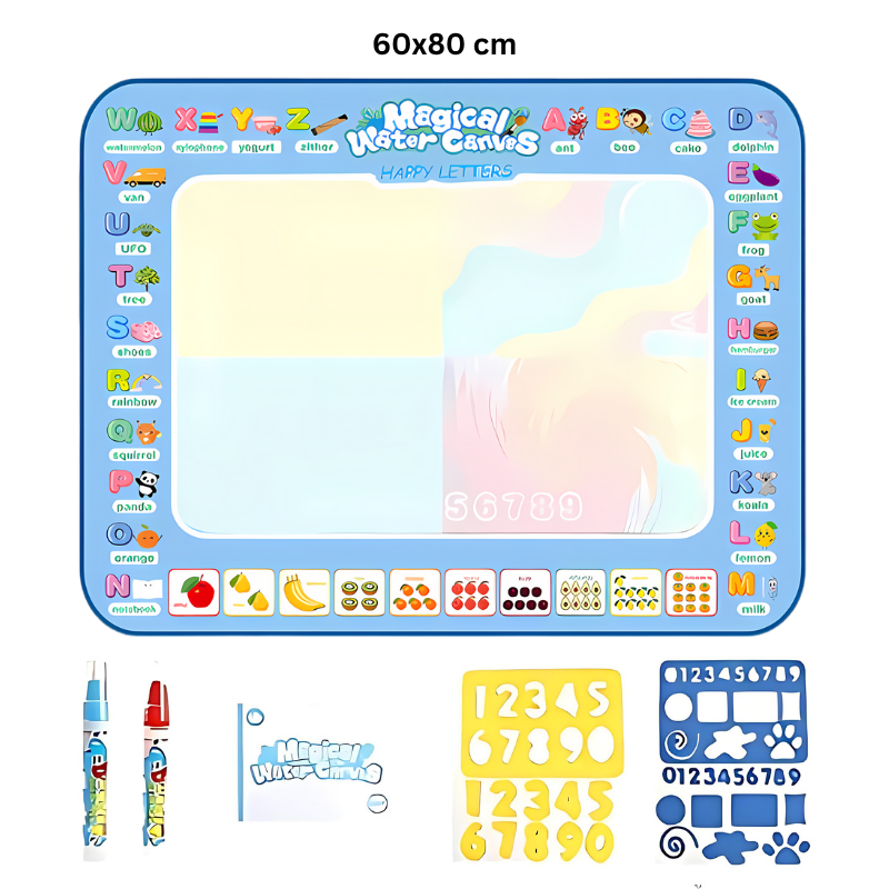 AquaArt Adventure Mat – Reusable Water Drawing Mat for Kids Learning & Play