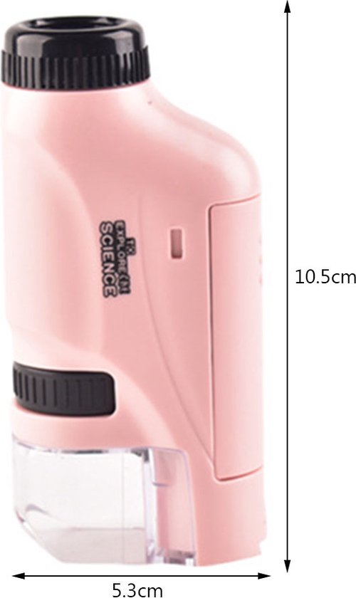 MicroQuest Mini Microscope – 60x–120x Portable Science Toy for Curious Kids Ages 2+