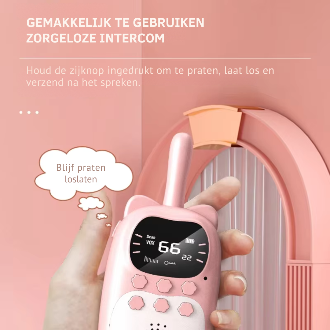 TalkTrail Rechargeable Walkie Talkies for Kids, 3km Range Outdoor Play Set