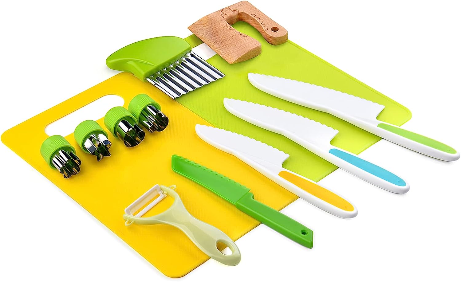 CookSmart Kids Kitchen Play Set with Cutting Boards and Safe Toy Knives