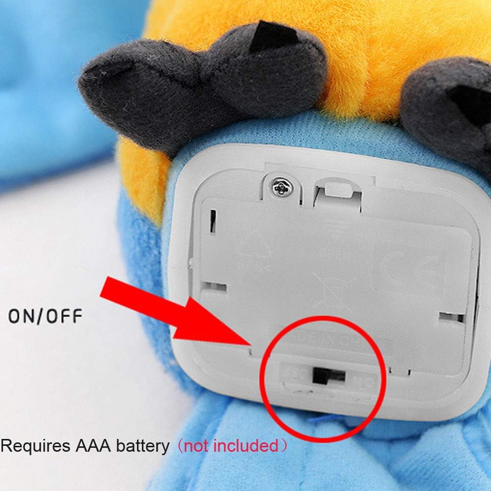 ChattyParrot Interactive Talking Plush Toy for Kids with Voice Repeat and Dancing Fun