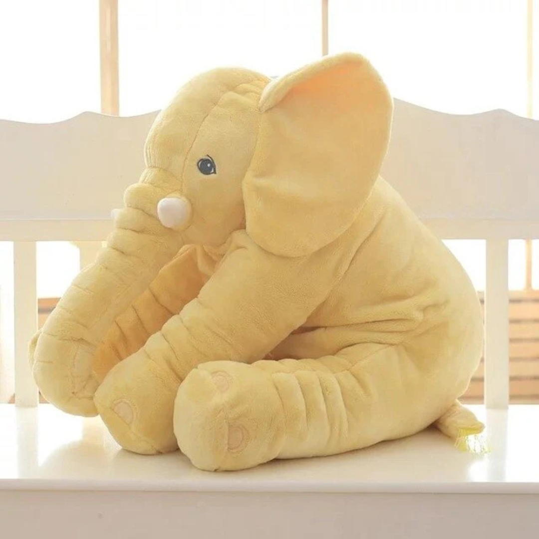 EleCuddle Plush Elephant Cuddly Toy, Soft Baby Comfort Sleeping Pillow