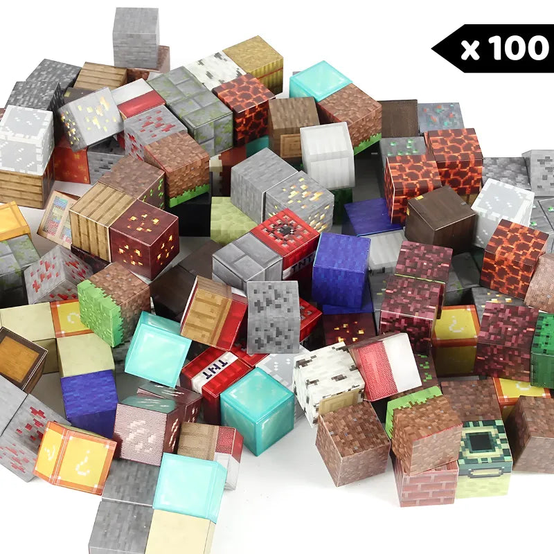 BlockCraft Magnetic Building Block Construction Toy Set for Kids STEM Play