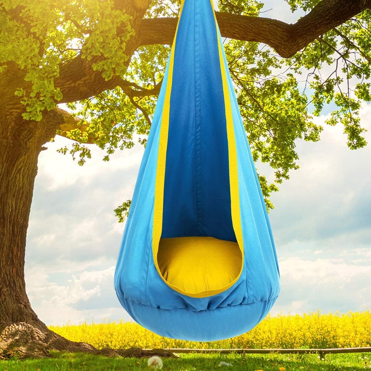 CloudSwing Kids Hammock Chair for Indoor and Outdoor Play with Soft Cushion
