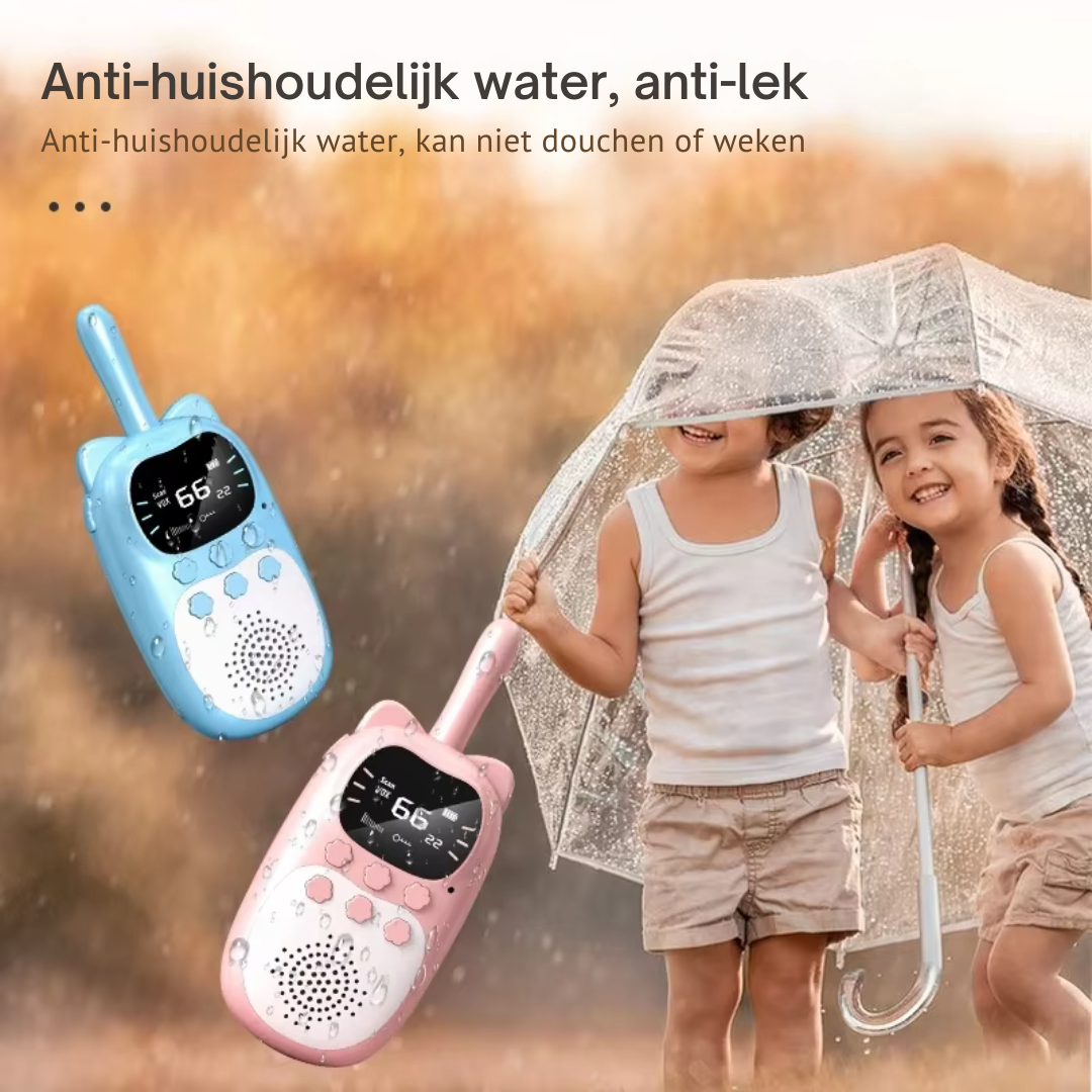 TalkTrail Rechargeable Walkie Talkies for Kids, 3km Range Outdoor Play Set