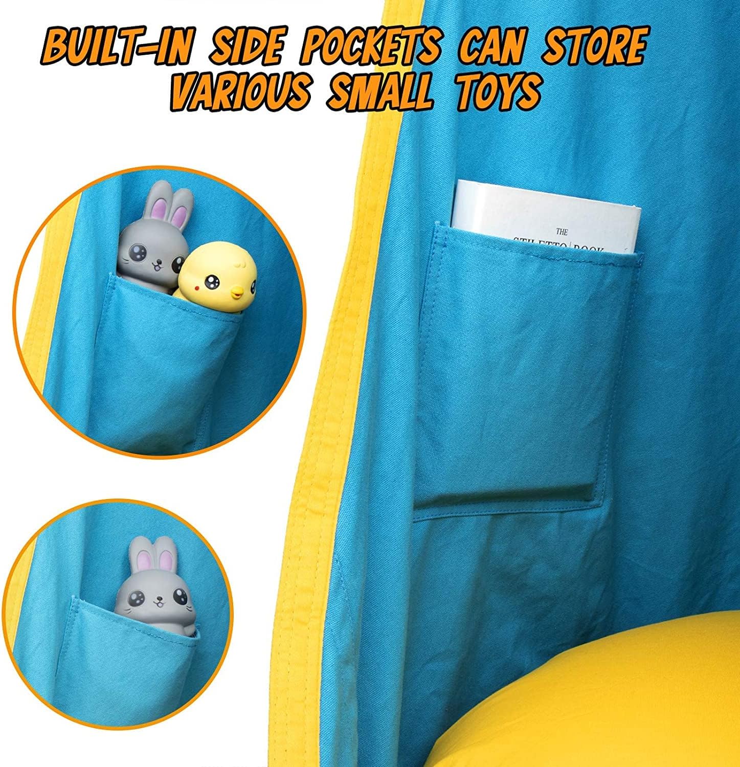 CloudSwing Kids Hammock Chair for Indoor and Outdoor Play with Soft Cushion