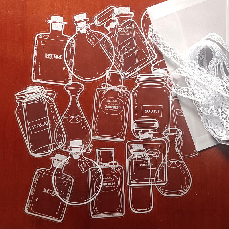 BloomCraft Transparent Flower Press Bookmark Set 30 Pieces for DIY Crafts and Gifts