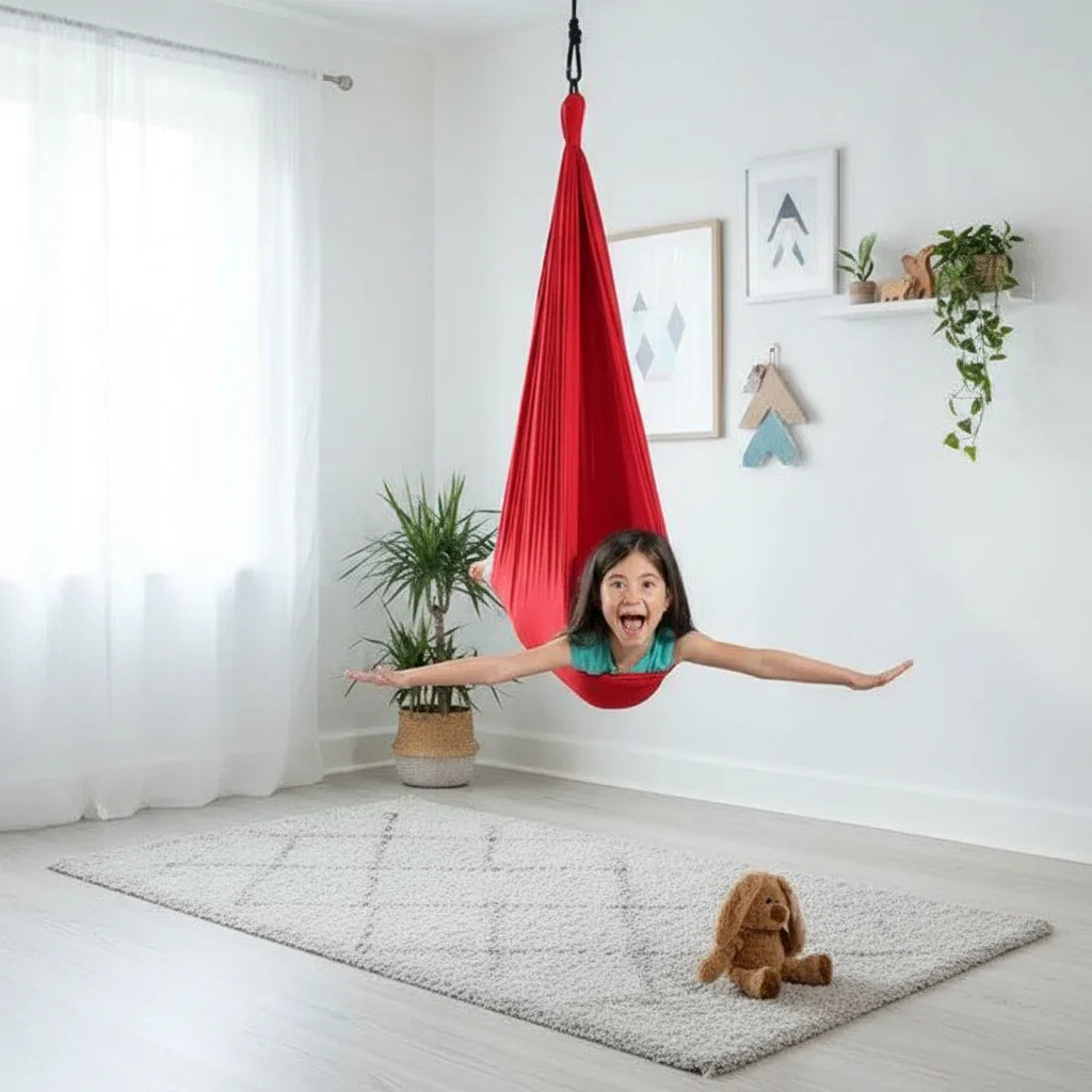 CalmiSwing Kids Sensory Swing for Relaxing Indoor Play and Sensory Stimulation
