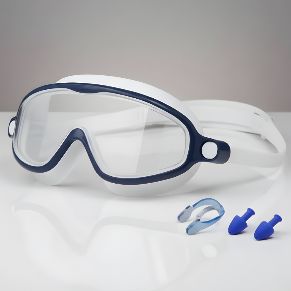 AquaGuard Kids Anti-Fog Swim Goggles Set, Leak-Resistant UV Protection for Pool & Beach