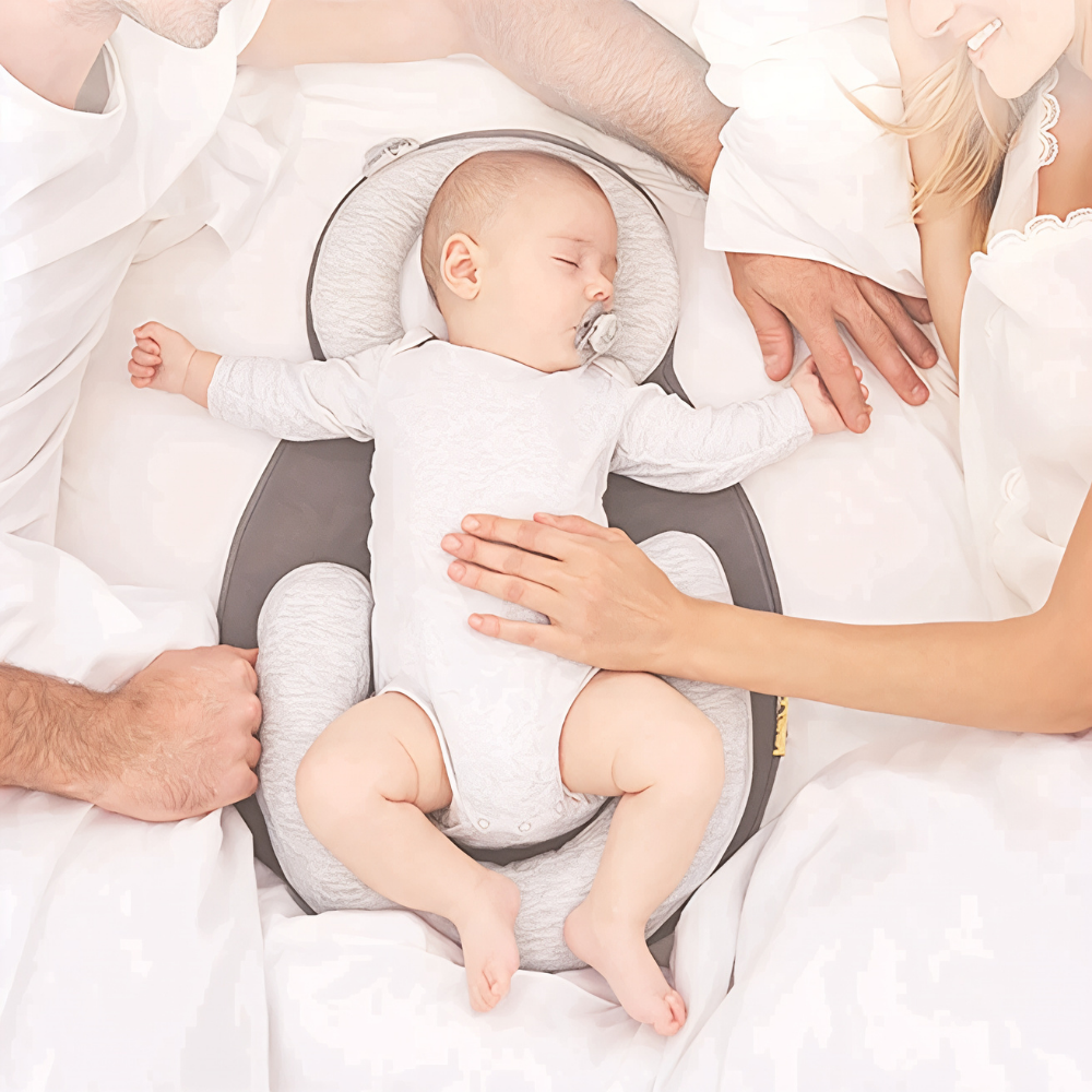 SleepNest Ergo Baby Head Support Pillow – Flat Head Prevention Newborn Sleep Cushion