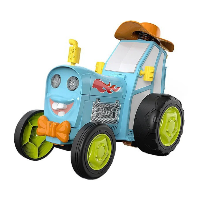 FlipZoom Pull Back Stunt Car Flip Jump Action Vehicle Toy for Kids