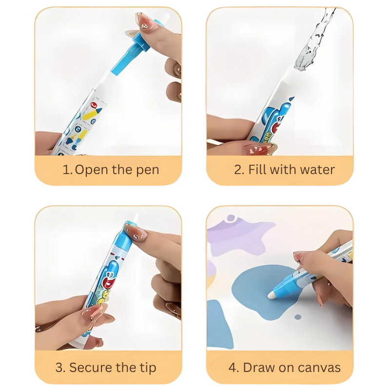 AquaArt Adventure Mat – Reusable Water Drawing Mat for Kids Learning & Play