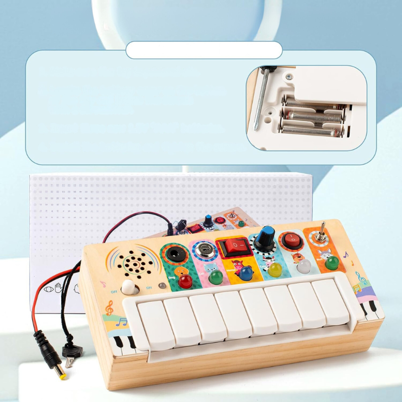 BrightBegins Baby Montessori Activity Toy, Sensory Development Play Set 6+ Months