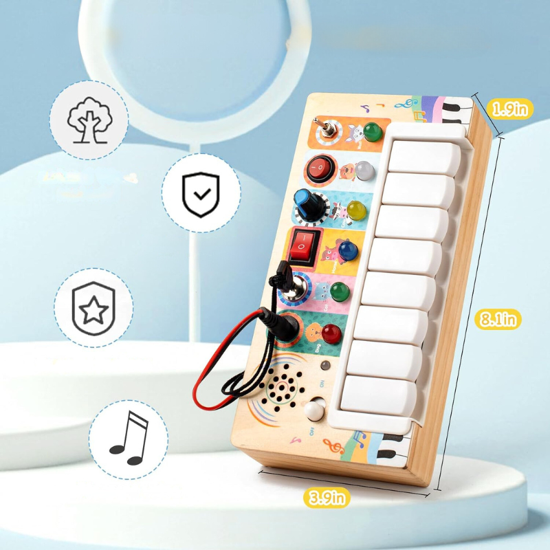 BrightBegins Baby Montessori Activity Toy, Sensory Development Play Set 6+ Months