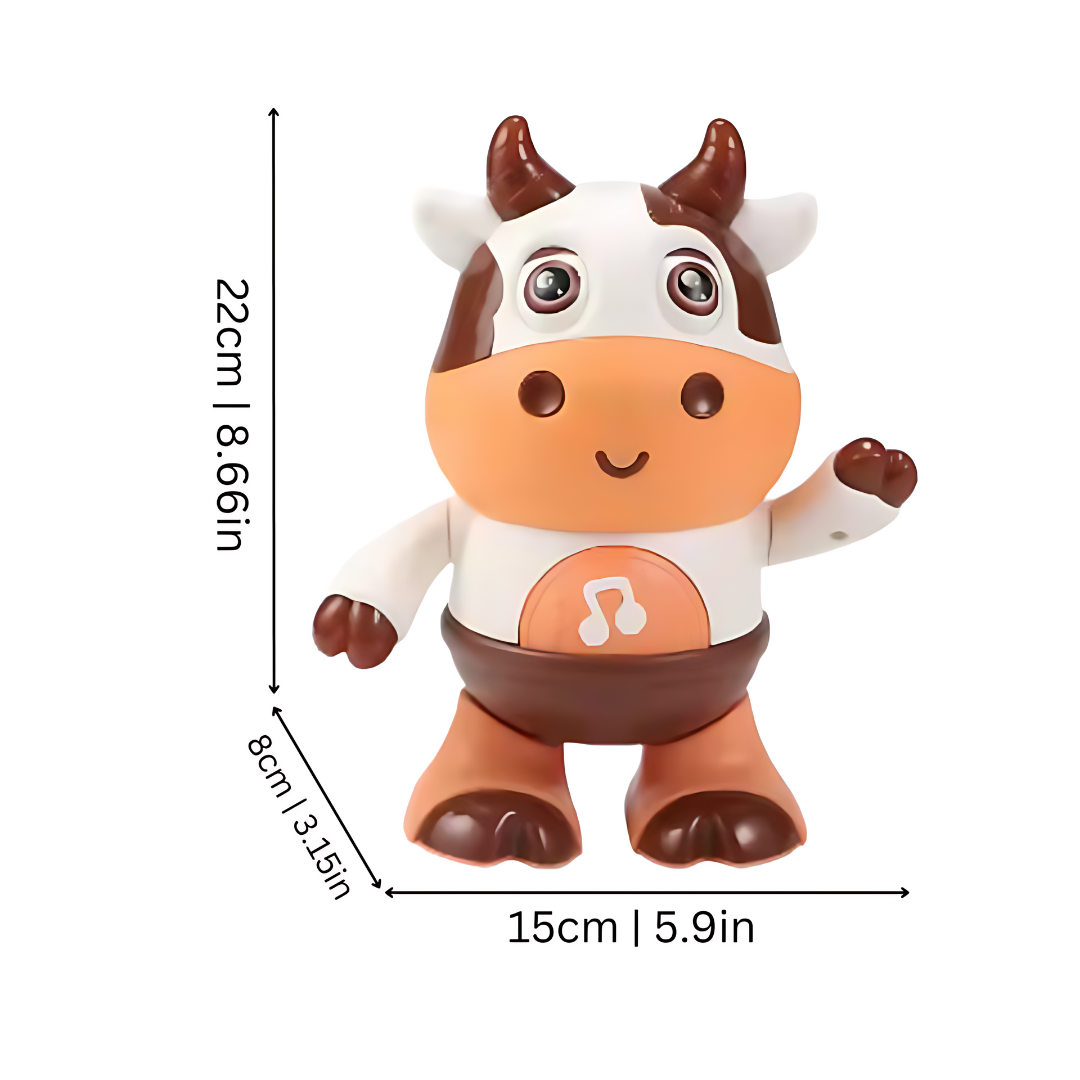 DanceMoo Light-Up Dancing Cow Toy with Music for Kids Active Play