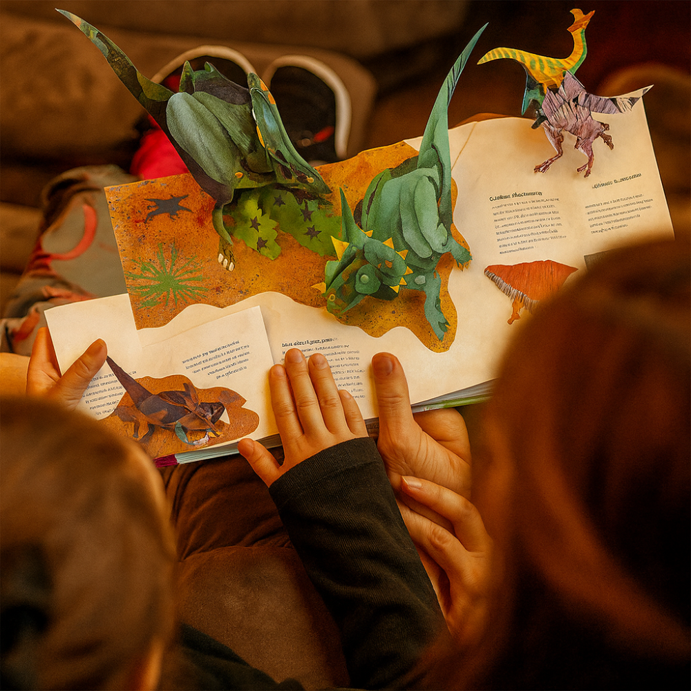 DinoDiscover Kids Dinosaur Pop-Up Book, 3D Interactive Educational Science Gift