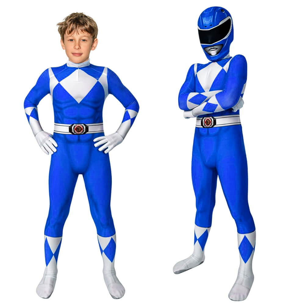 PowerRangerX Kids Ranger Muscle Costume Set, Jumpsuit with Mask for Dress-Up Play