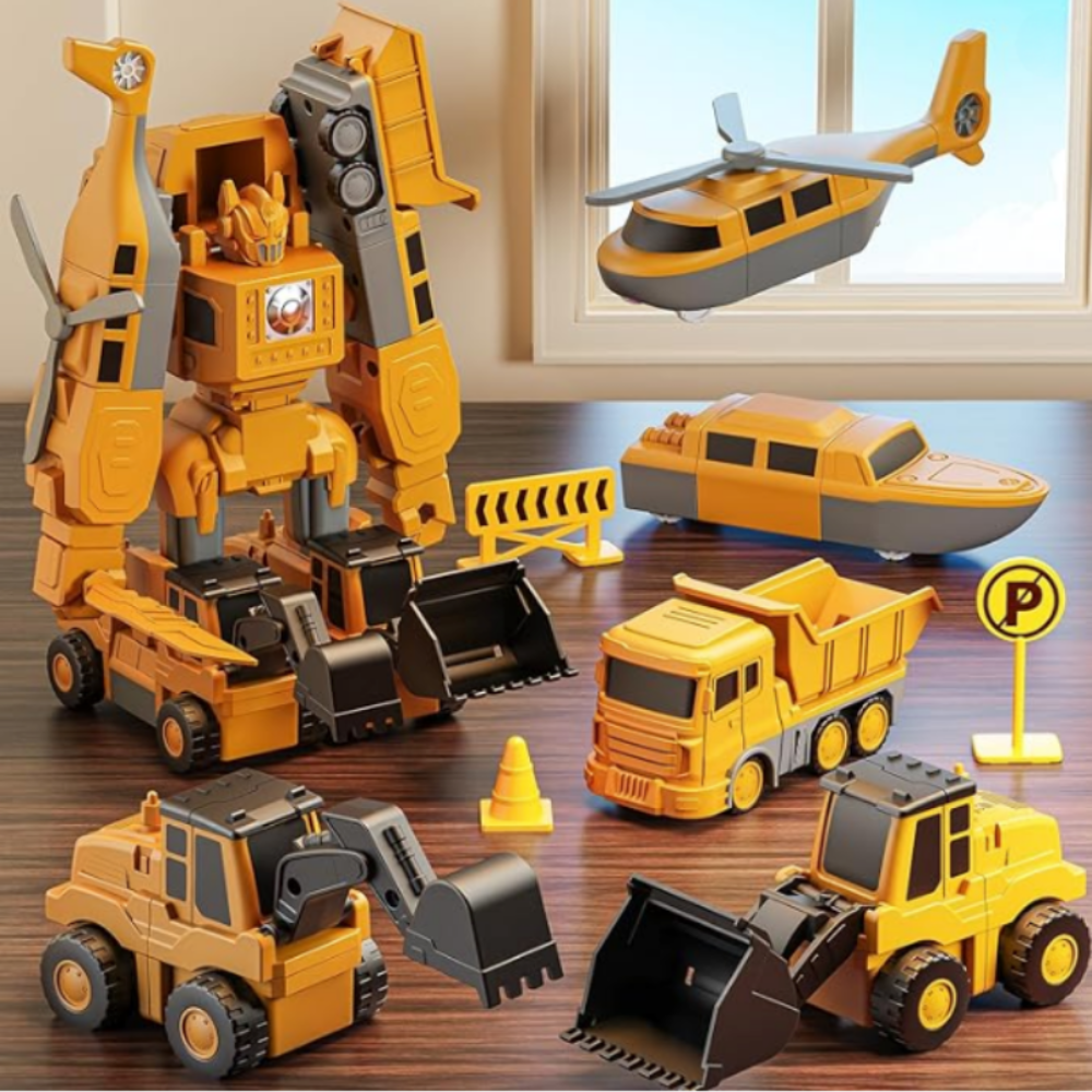 MagnaBot Magnetic Building Blocks Set, Transforming Robot Construction Toy
