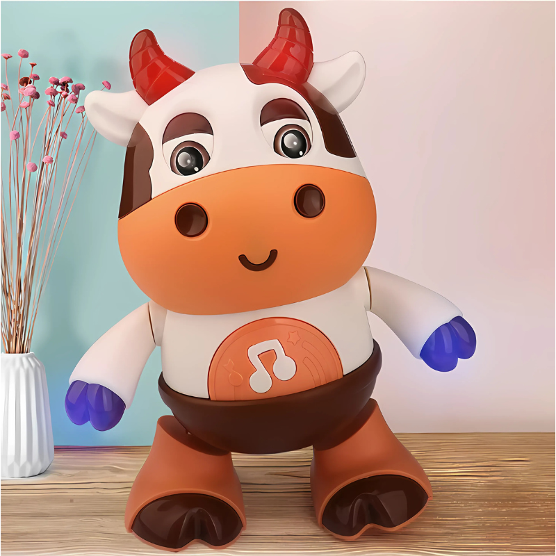 DanceMoo Light-Up Dancing Cow Toy with Music for Kids Active Play