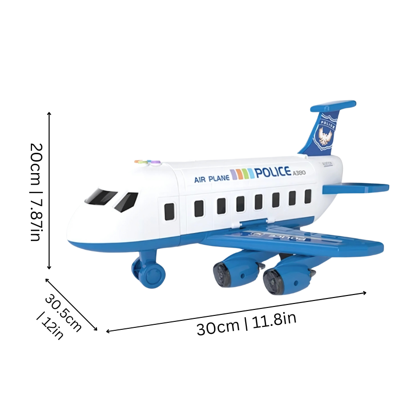 AirPorter Kids Airport Airplane & Vehicle Interactive Action Playset