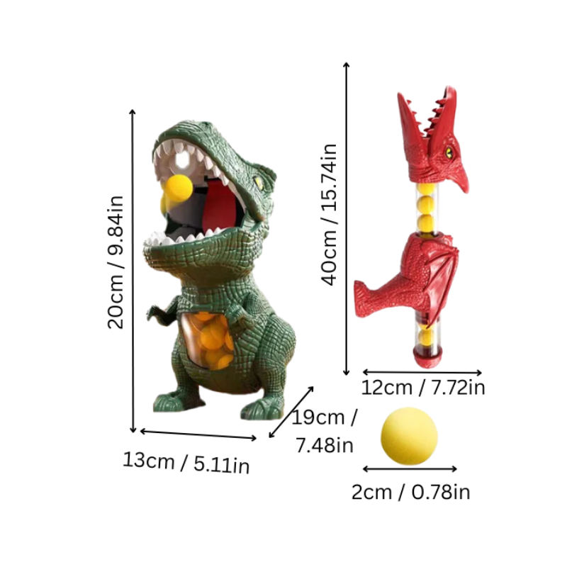 DinoPopper Dinosaur Ball Popper Interactive Shooting Action Toy for Kids