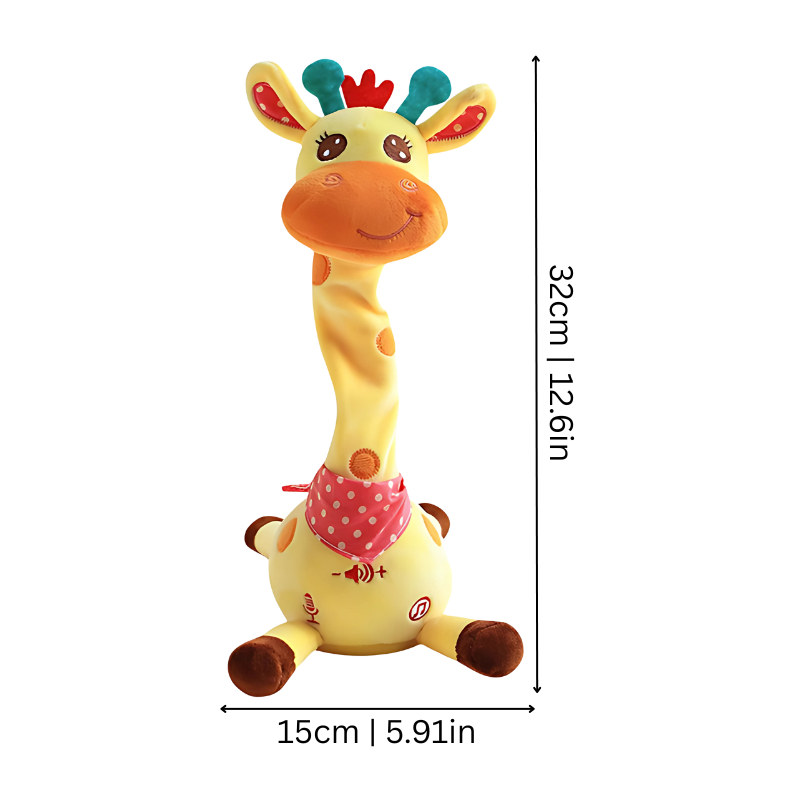BoogieGiraffe Interactive Dancing Sensory Toy for Kids with Music Lights and Voice Repeat