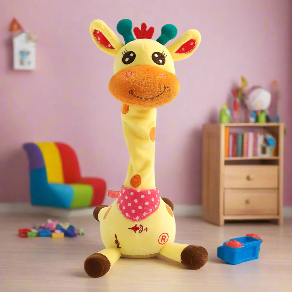 GrooveGiraffe Musical Dancing Plush Toy, Interactive Singing Giraffe for Kids