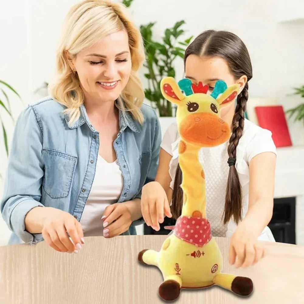 GrooveGiraffe Musical Dancing Plush Toy, Interactive Singing Giraffe for Kids