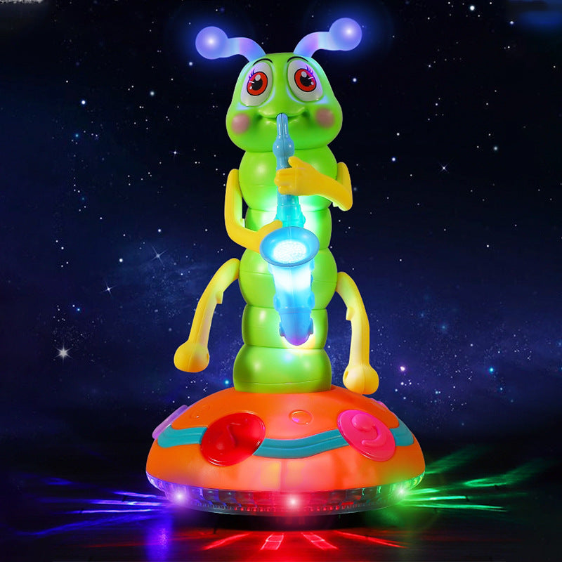 GlowCrawl Interactive Caterpillar Toy with Lights & Music, Sensory Play for Kids